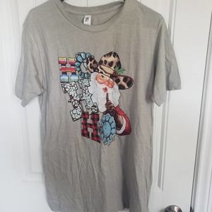 Boutique HOHoHo Western Santa shirt size M